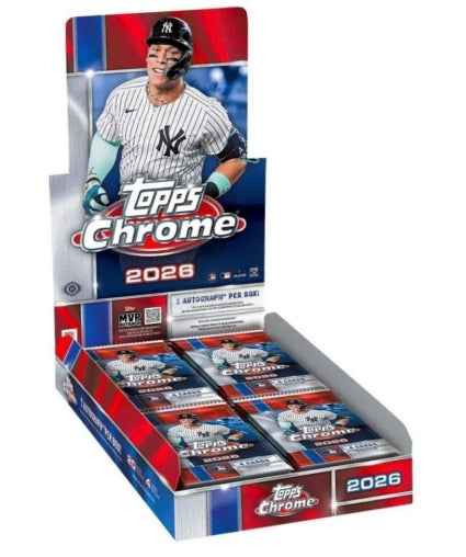 2026 Topps Chrome Baseball Hobby Box - CardVault Store