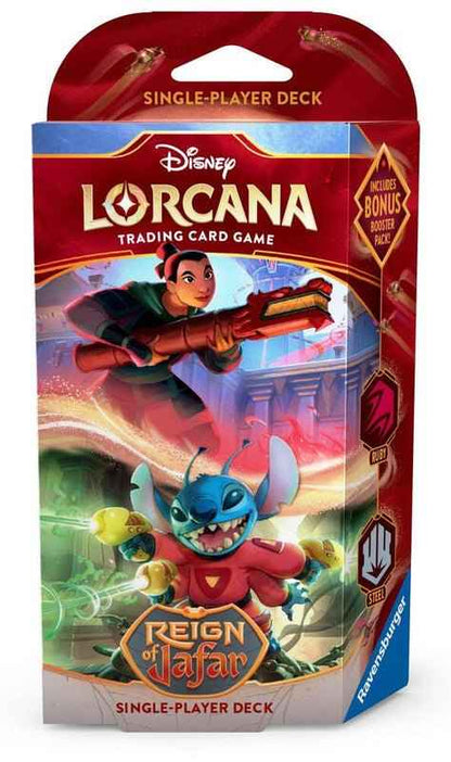 Disney Lorcana: Reign of Jafar Starter Deck (Ruby and Steel) - CardVault Store