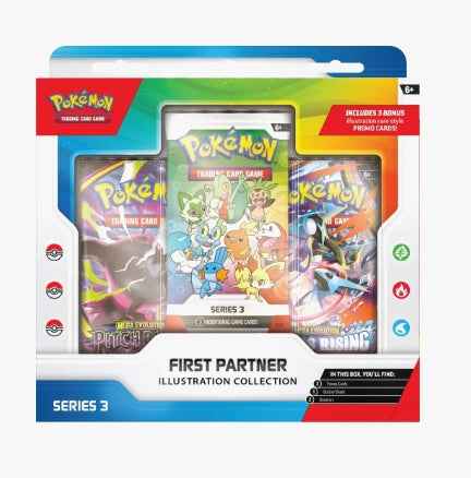 Pokemon TCG: Mega Evolution - First Partner Illustration Collection Series 3 Box (PRE-ORDER) - CardVault Store